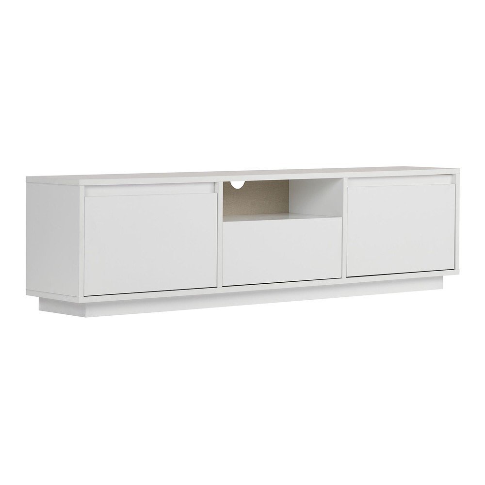 Fehér TV-állvány 160x42x30 cm Sentinel – Kalune Design