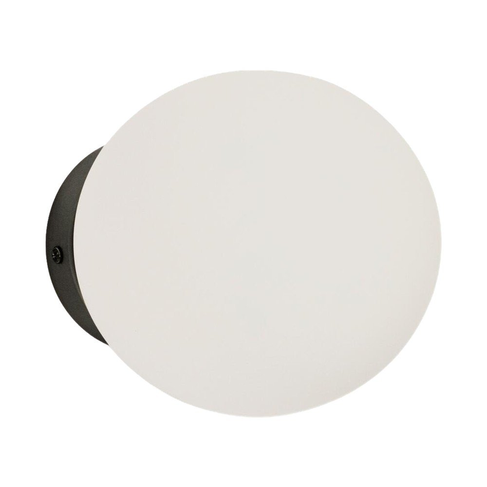 Fehér-fekete fém fali lámpa ø 15 cm Brisia – Kave Home