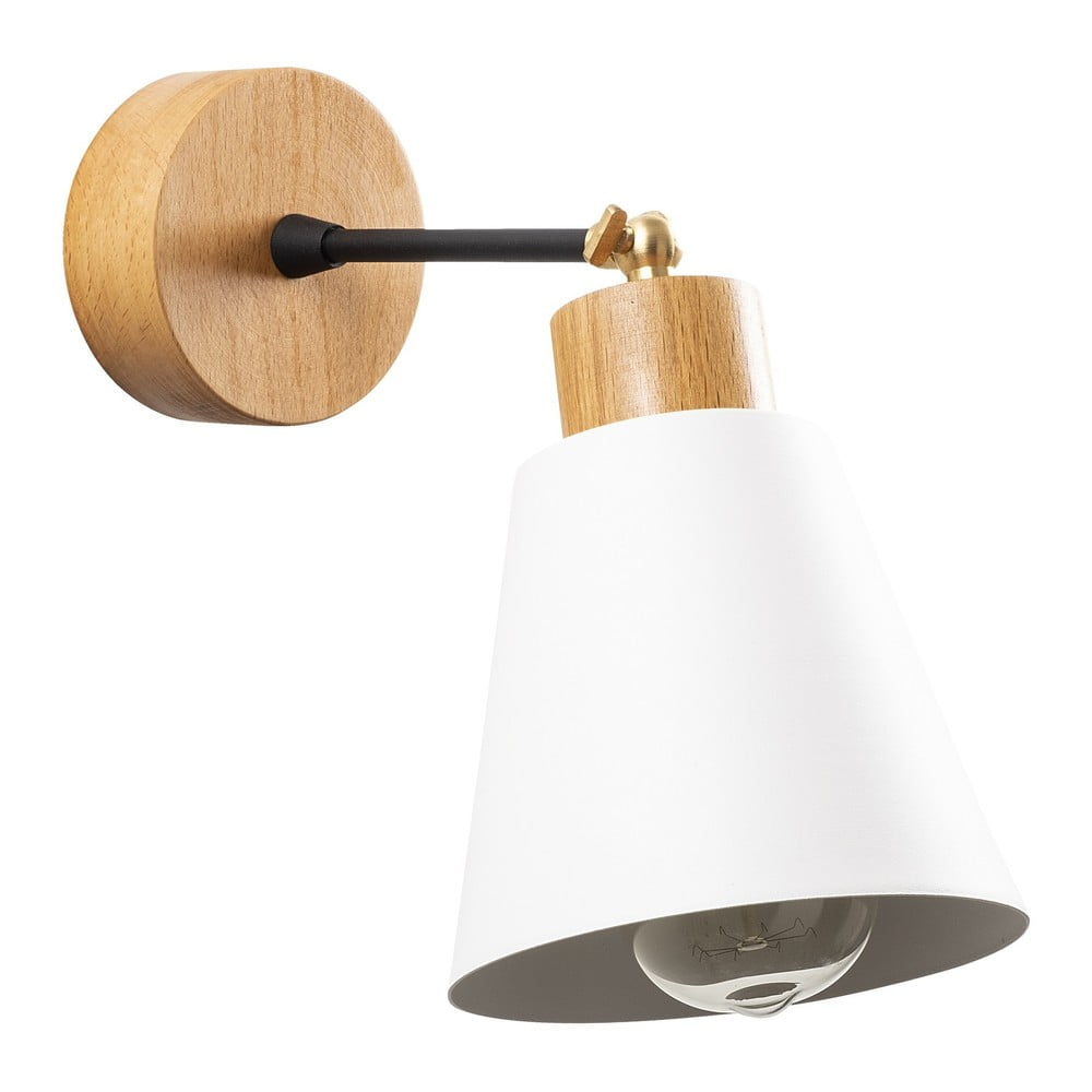 Fehér-natúr színű fali lámpa Manavgat – Opviq lights