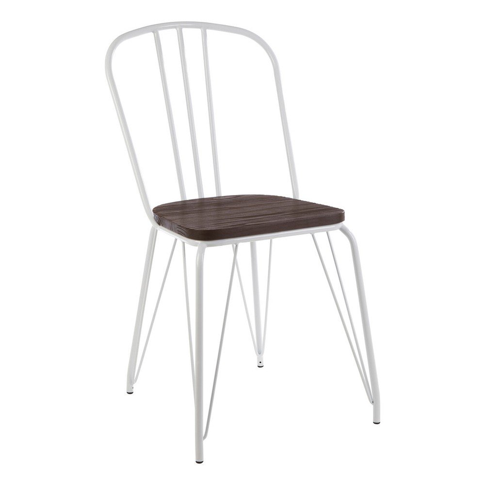 Fehér-natúr színű szilfa étkezőszék District – Premier Housewares