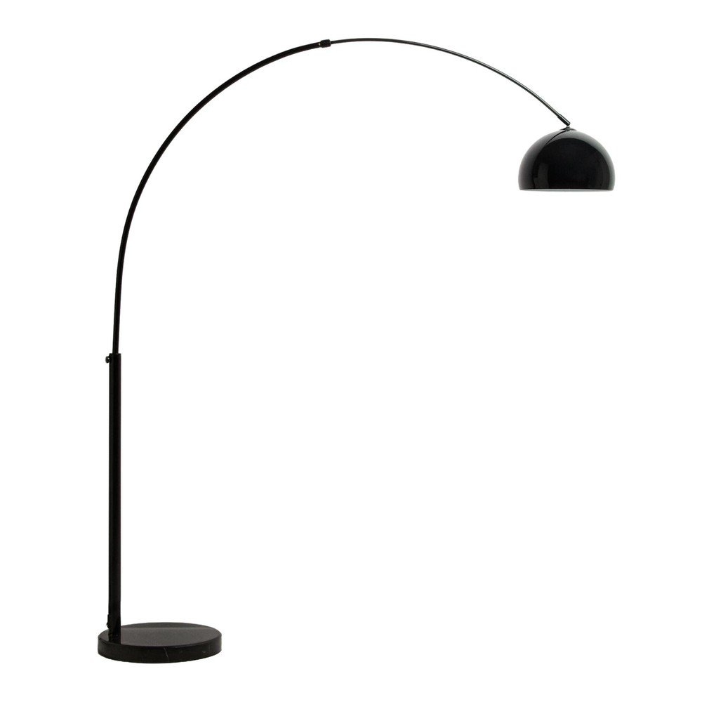 Fekete állólámpa fém búrával (magasság 160 cm) Madali – Kave Home
