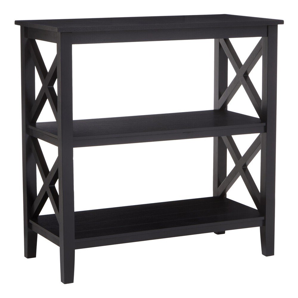 Fekete borovi fenyő polcos állvány 40x81x81 cm Heritage – Premier Housewares