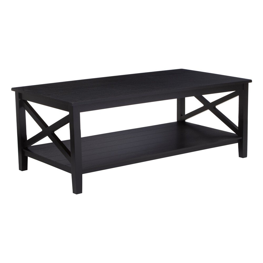 Fekete dohányzóasztal 60x120 cm Heritage – Premier Housewares