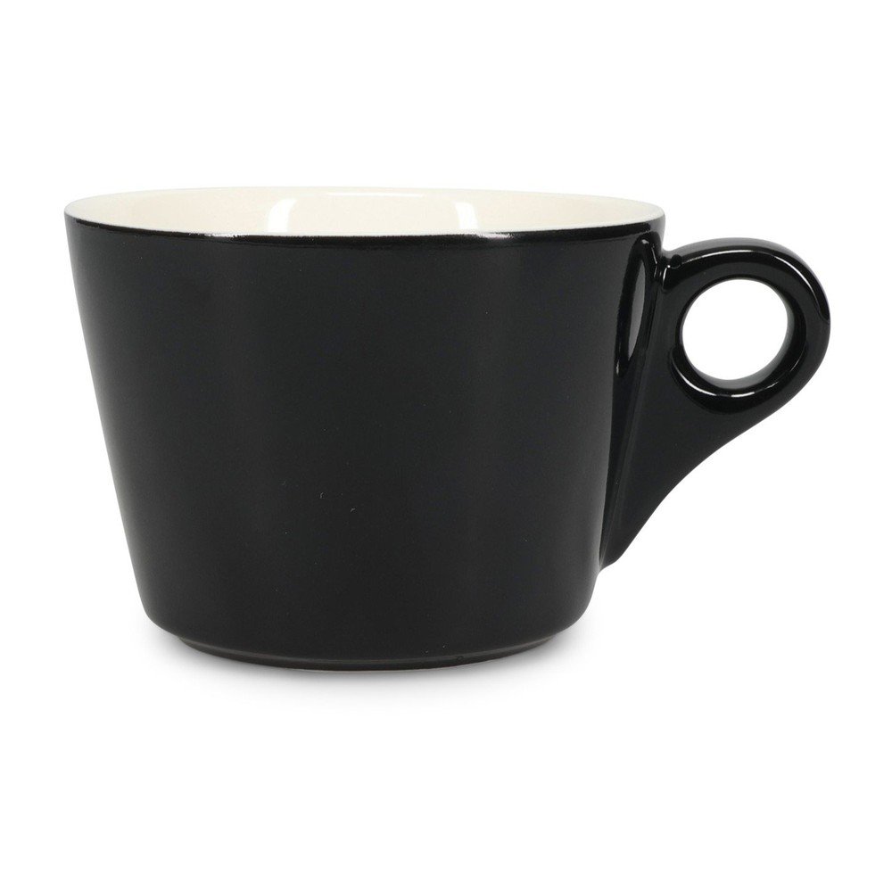 Fekete porcelán csésze lattéhoz 280 ml Barista – BonBistro