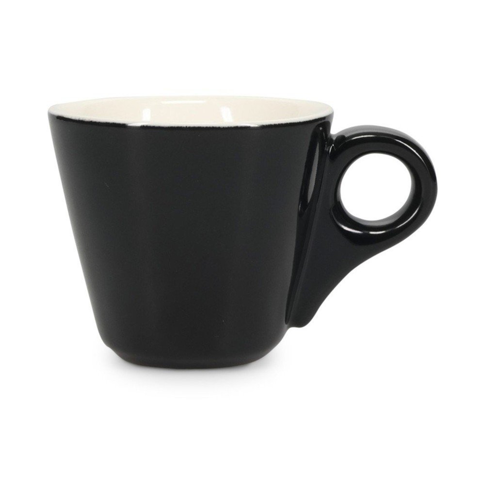 Fekete porcelán eszpresszó csésze 80 ml Barista – BonBistro