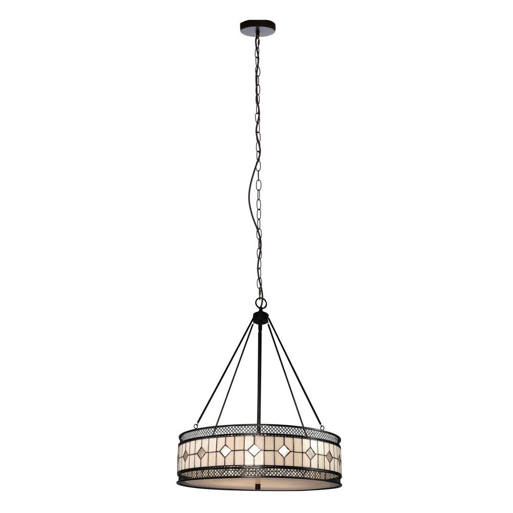Fém függőlámpa üveg búrával ø 60 cm Waldorf – Premier Housewares
