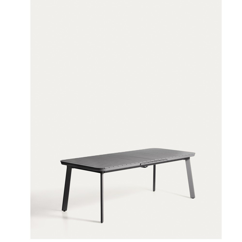 Fém kerti étkezőasztal 100x220 cm Izola – Kave Home