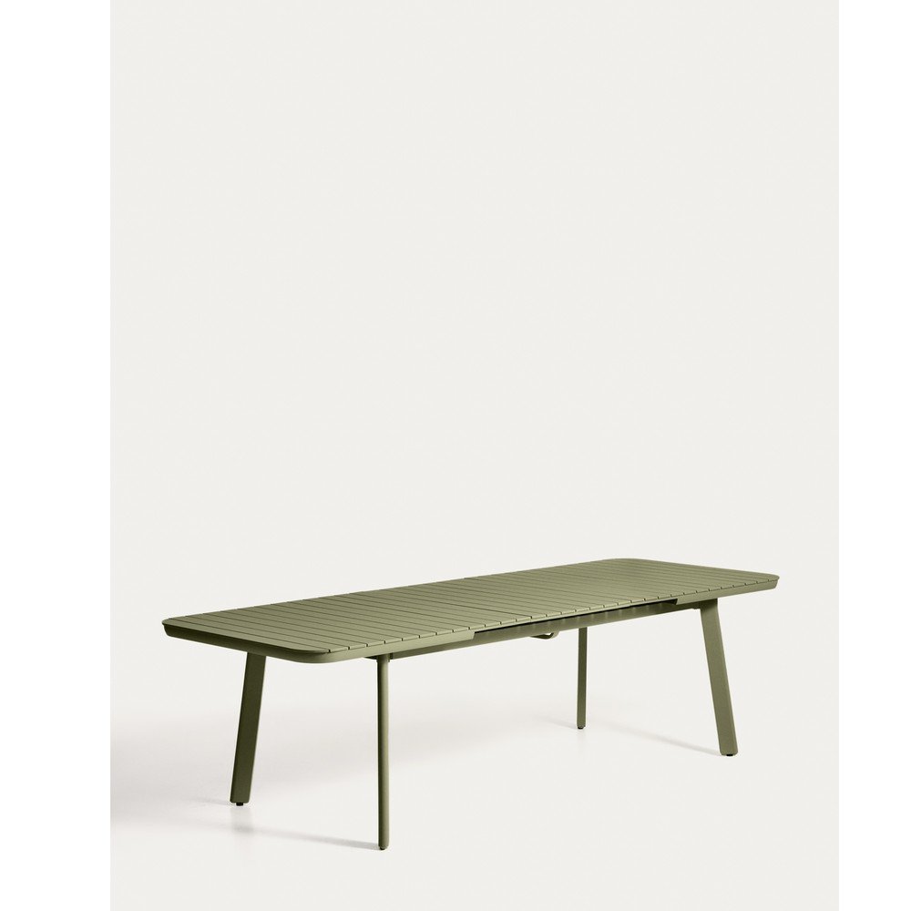 Fém kerti étkezőasztal 100x220 cm Izola – Kave Home