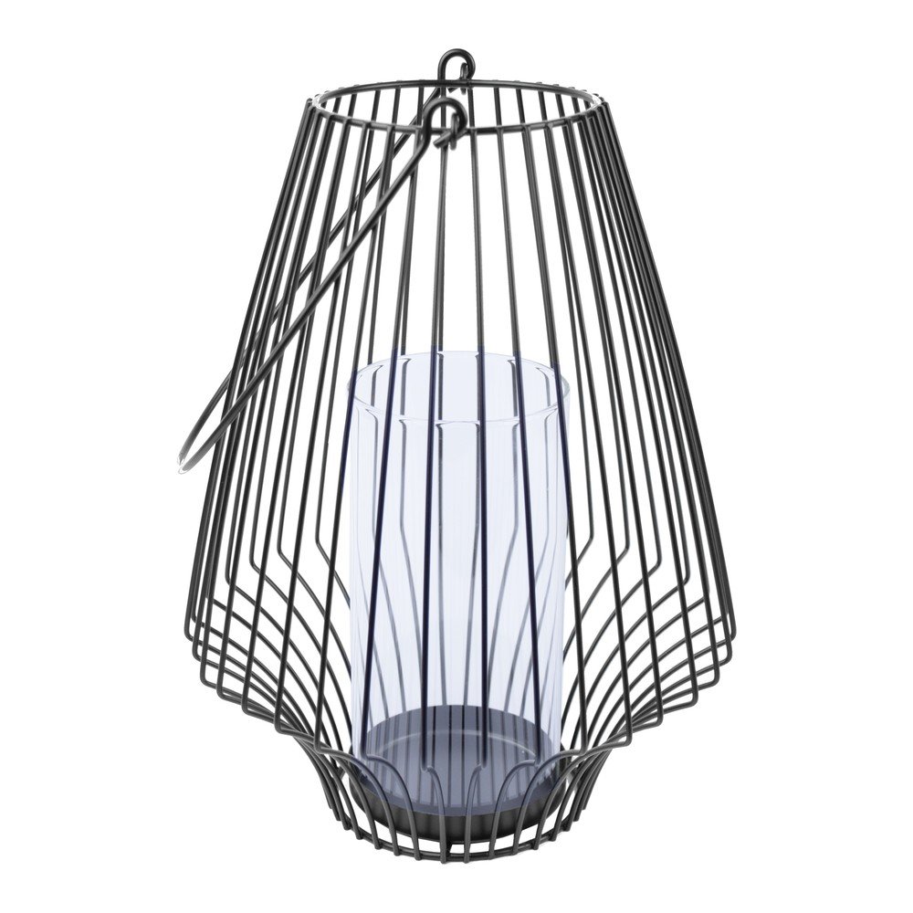 Fém lámpás (magasság 34 cm) – Ego Dekor