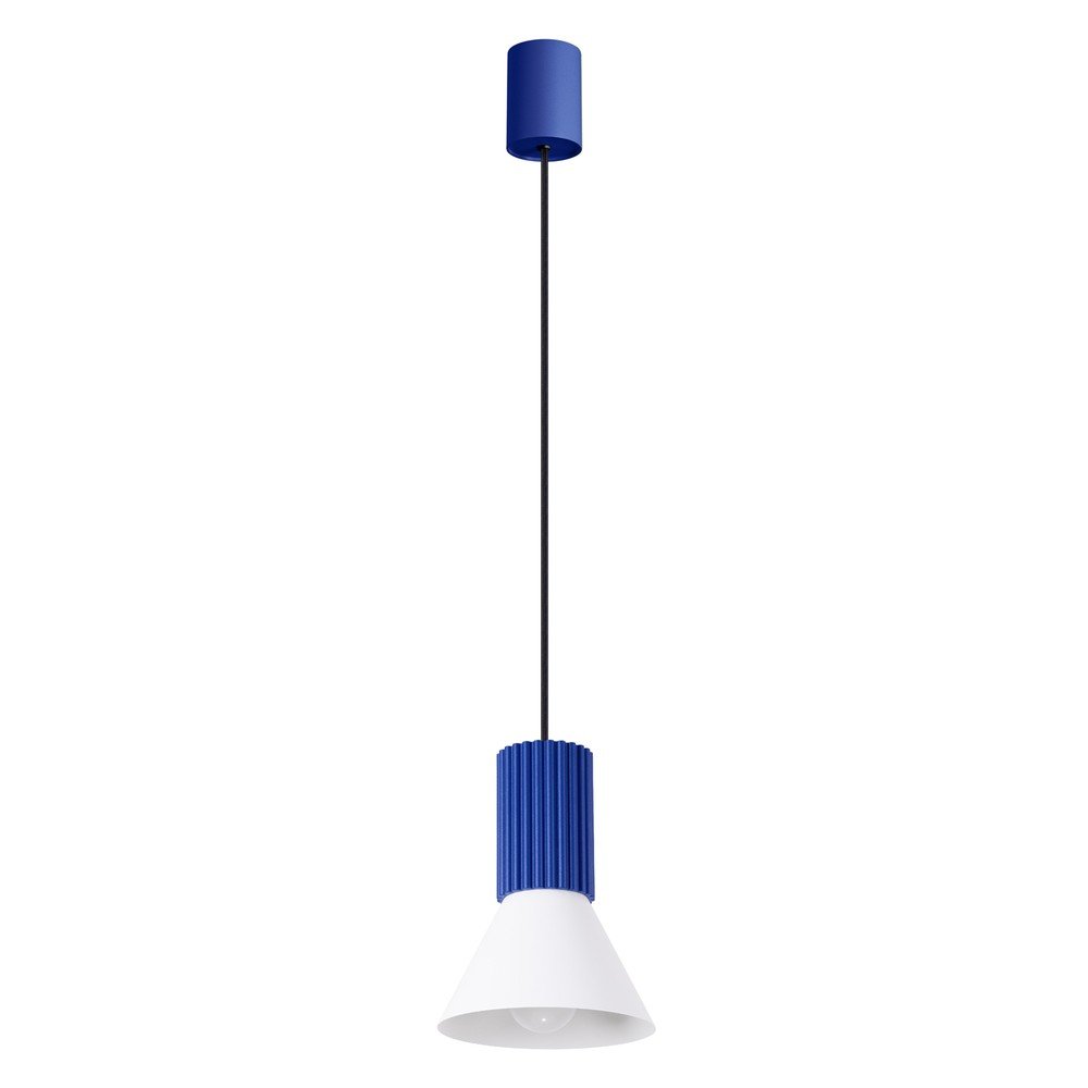 Kék fém függőlámpa ø 14 cm Niru – Sollux