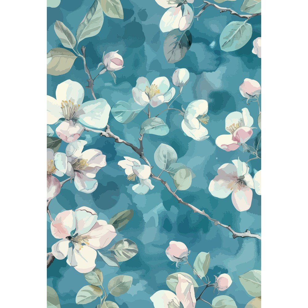 Kék mosható szőnyeg 50x80 cm Bloom – Vitaus