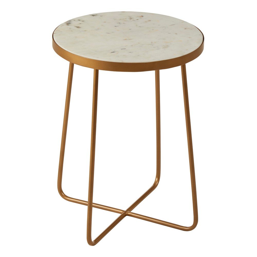 Kerek tárolóasztal márvány asztallappal ø 36 cm Shalimar – Premier Housewares