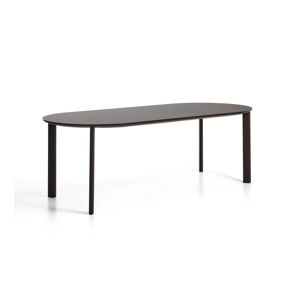 Kerti étkezőasztal üveg asztallappal 100x230 cm Erice – Kave Home