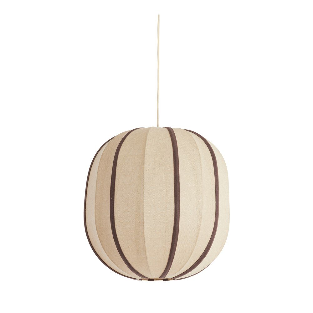 Krémszínű függőlámpa textil búrával Esmiria – Light & Living