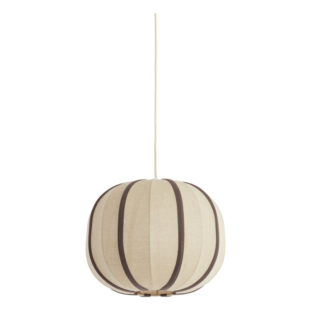 Krémszínű függőlámpa textil búrával Esmiria – Light & Living