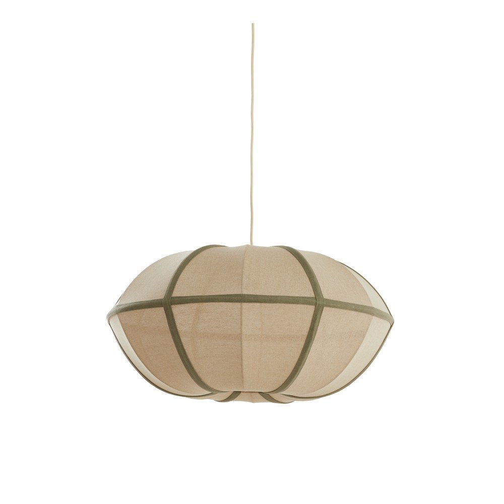Krémszínű függőlámpa textil búrával Mirelys – Light & Living