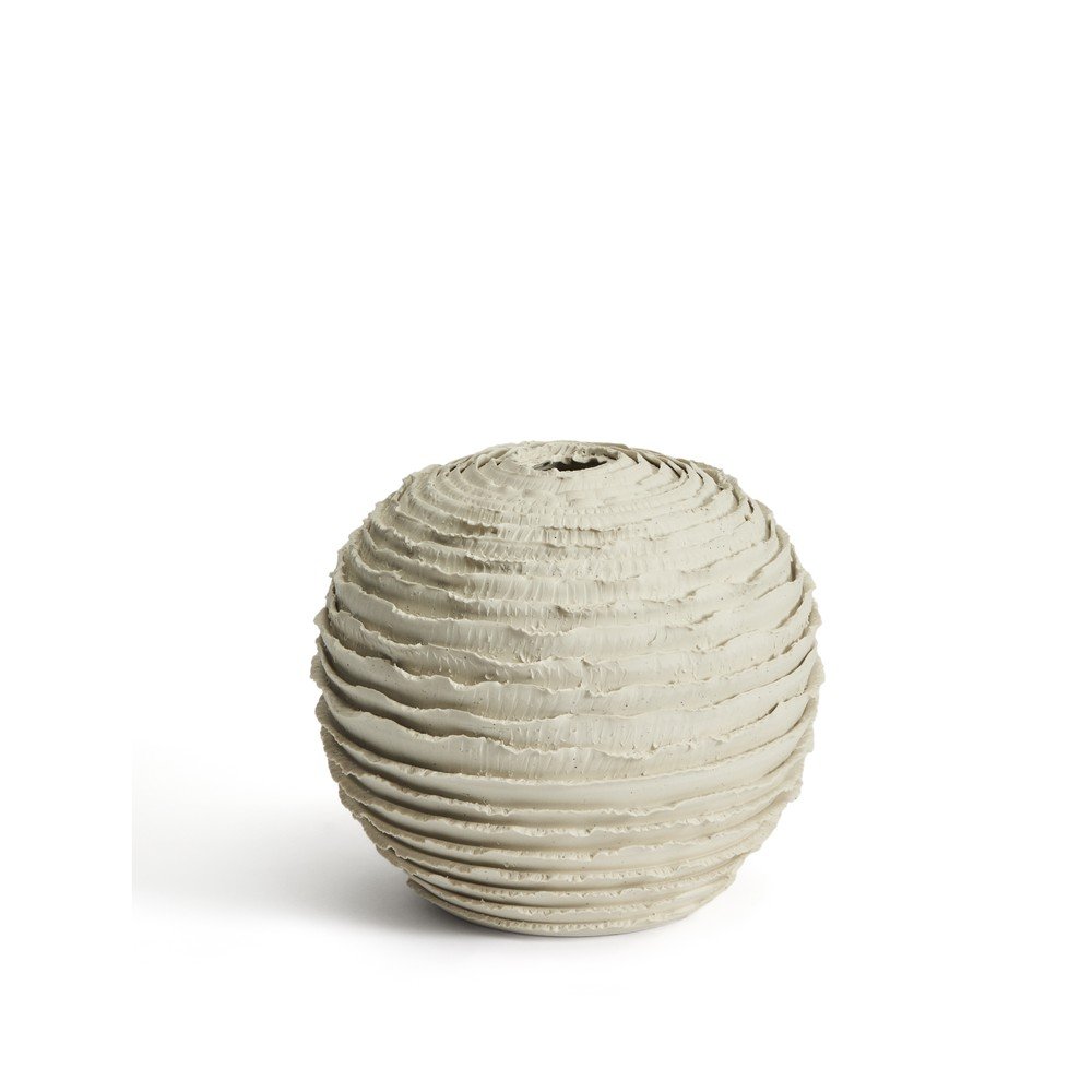 Krémszínű kerámia kézzel készített váza (magasság 21 cm) Evania – Kave Home