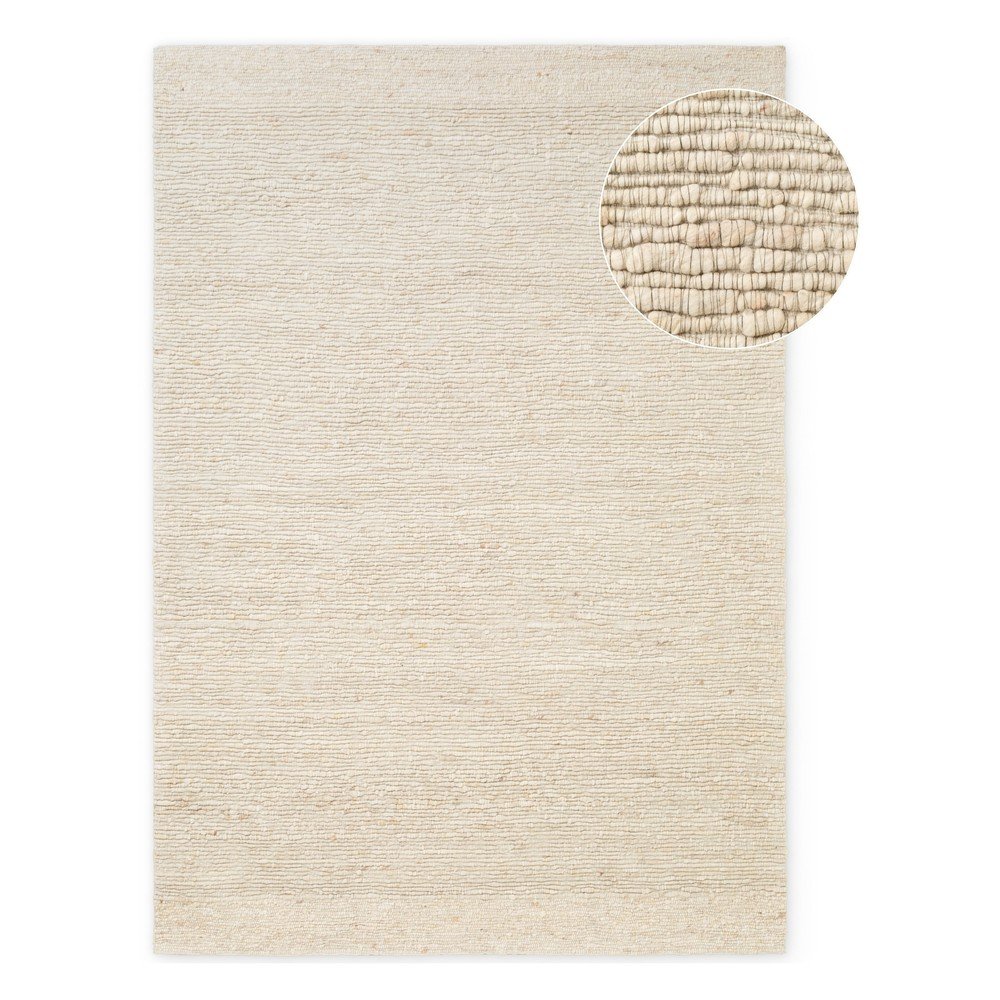 Krémszínű kézi szövésű gyapjú szőnyeg 120x170 cm Bexley Woolwich – Ted Baker