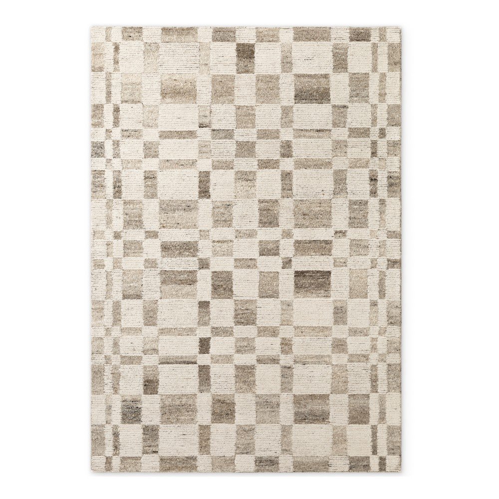 Krémszínű kézi szövésű gyapjú szőnyeg 160x230 cm Boho 1.0 Structa – Vikosa