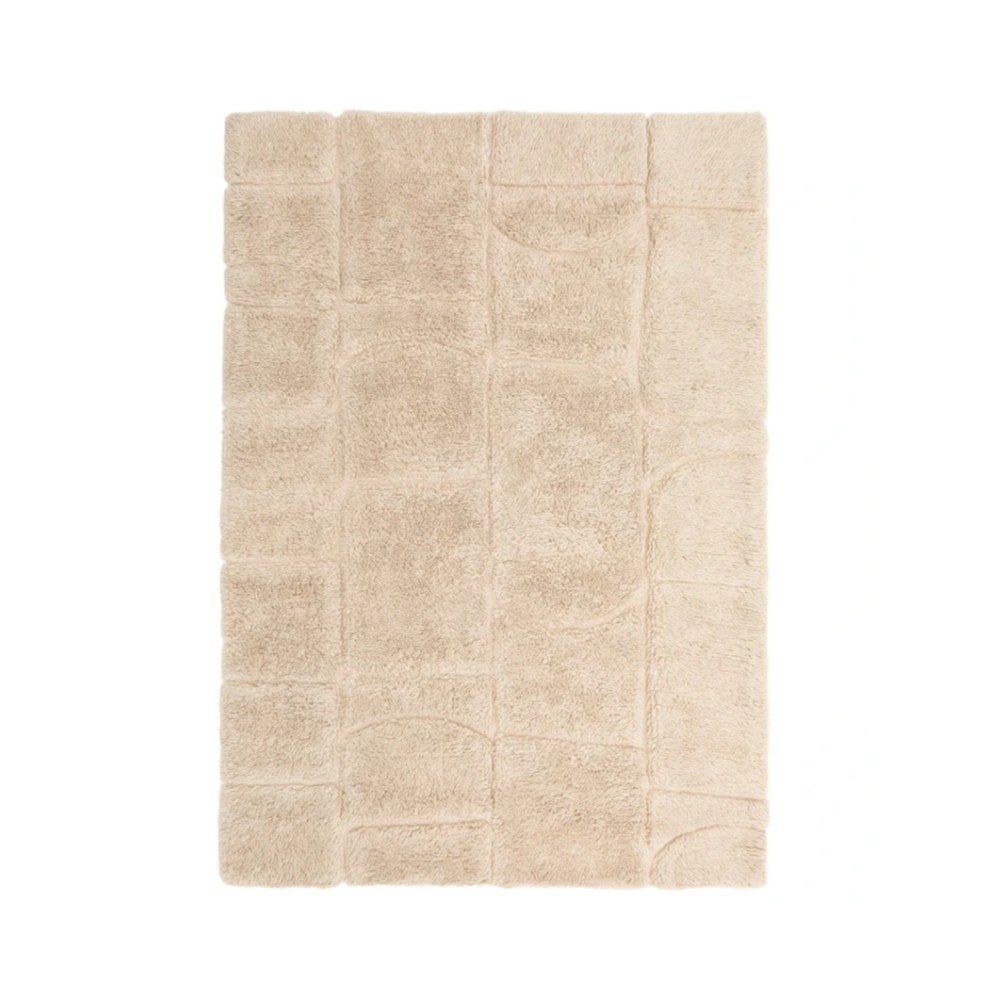 Krémszínű kézi szövésű gyapjú szőnyeg 200x300 cm Nak – Kave Home