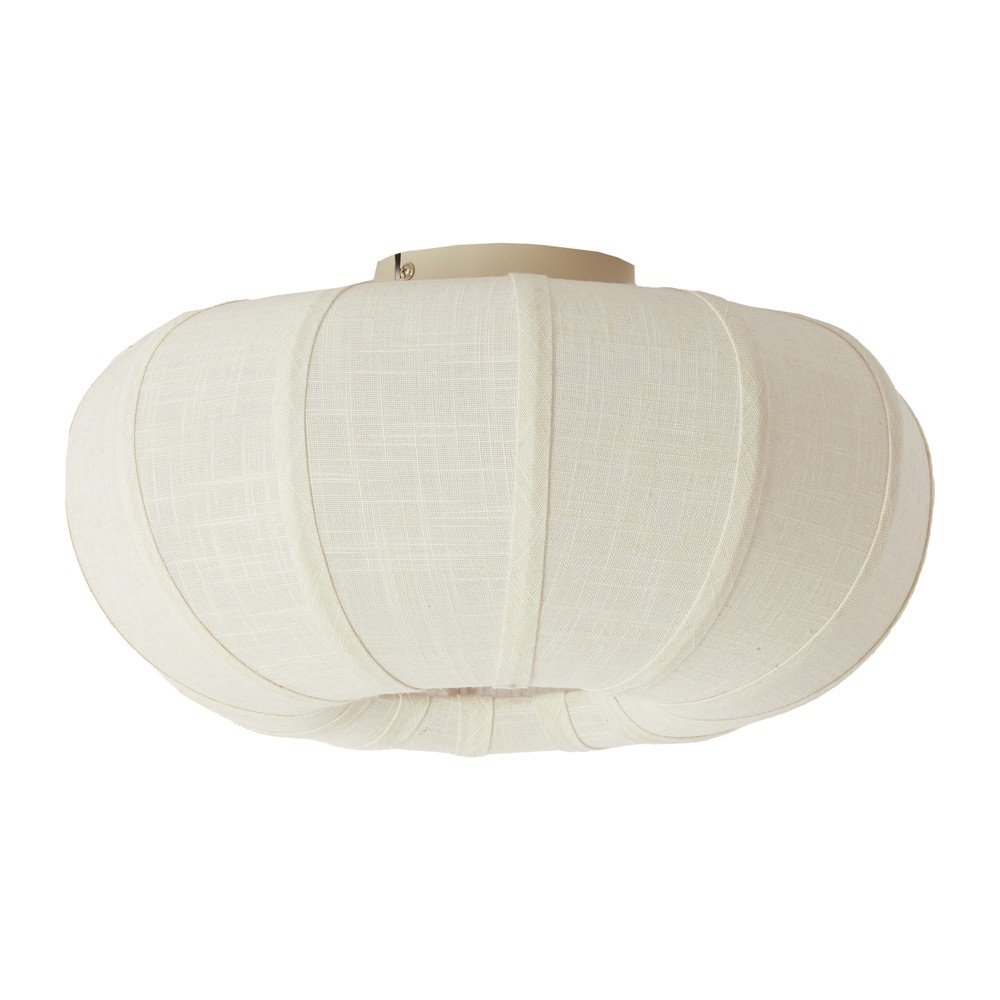 Krémszínű mennyezeti lámpa textil búrával ø 40 cm Zosia – Light & Living