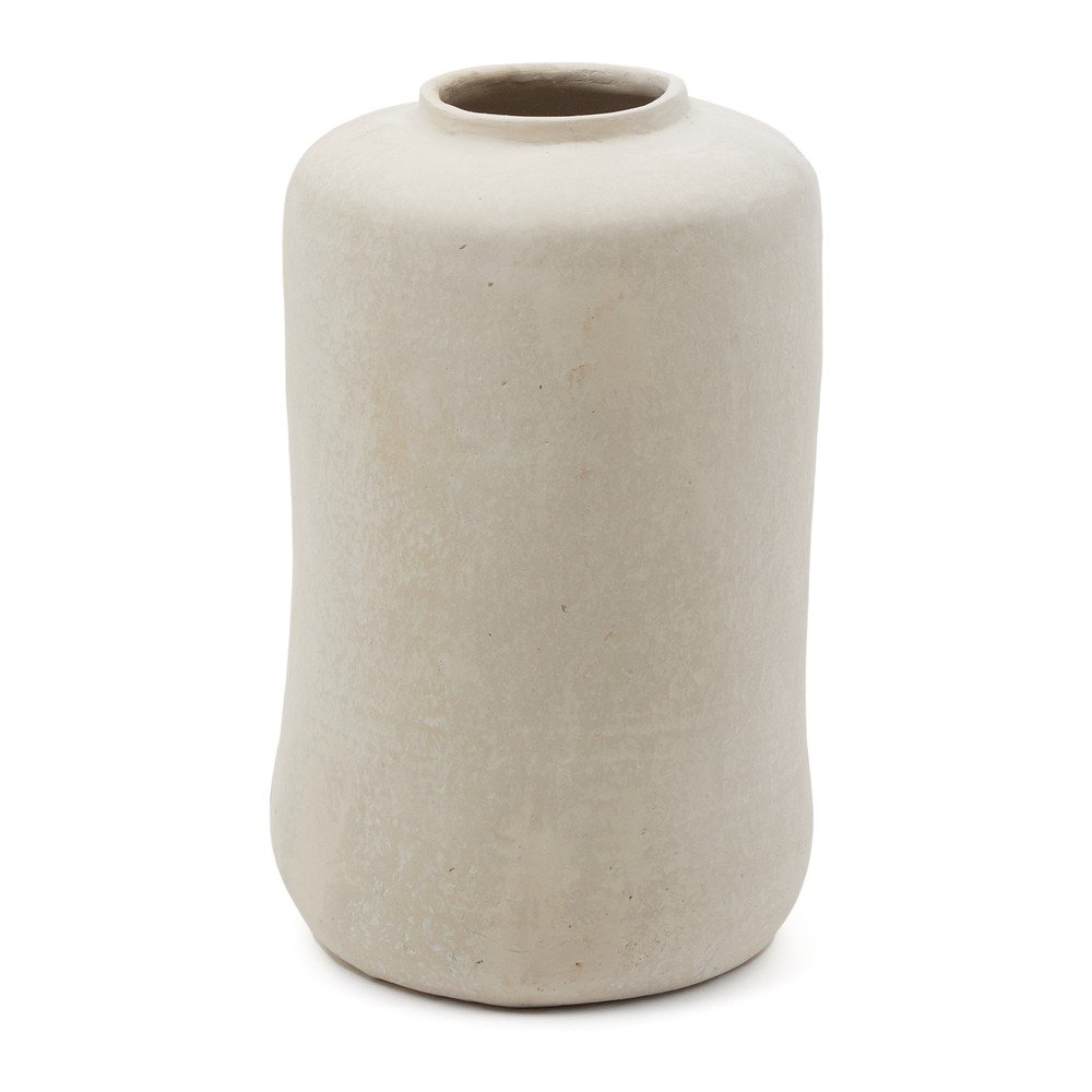 Krémszínű papírmasé magas váza (magasság 55 cm) Serina – Kave Home