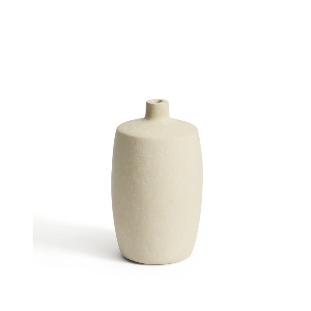 Krémszínű papírmasé váza (magasság 26 cm) Mireni – Kave Home