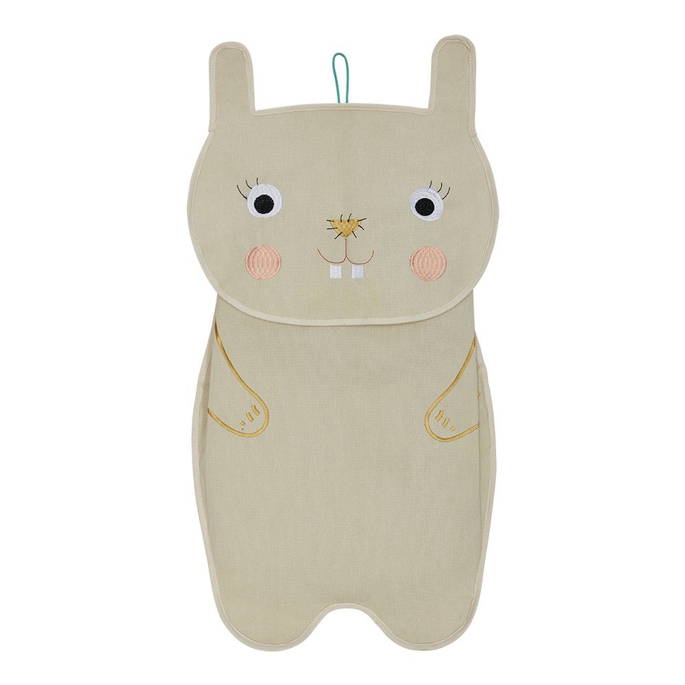 Krémszínű textil függő rendszerező 40x1x82 cm Darling Rabbit – OYOY Mini