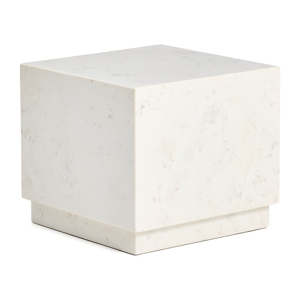 Márvány tárolóasztal 40x40 cm Sorein – Kave Home