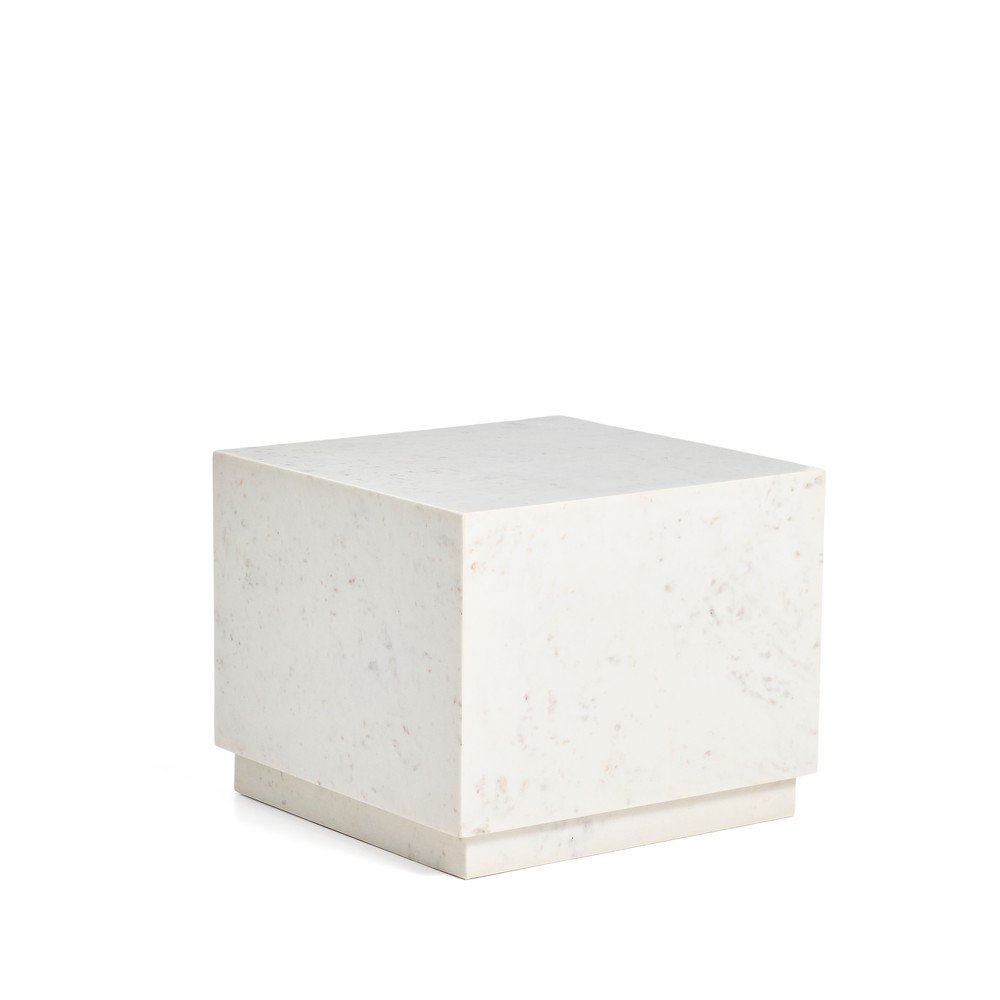 Márvány tárolóasztal 50x50 cm Sorein – Kave Home
