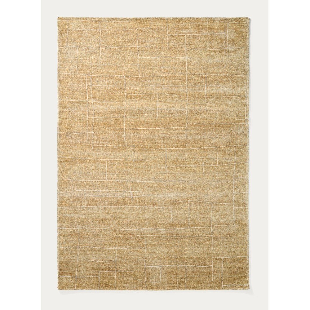 Mustársárga kézi szövésű szőnyeg 160x230 cm Eloda – Kave Home