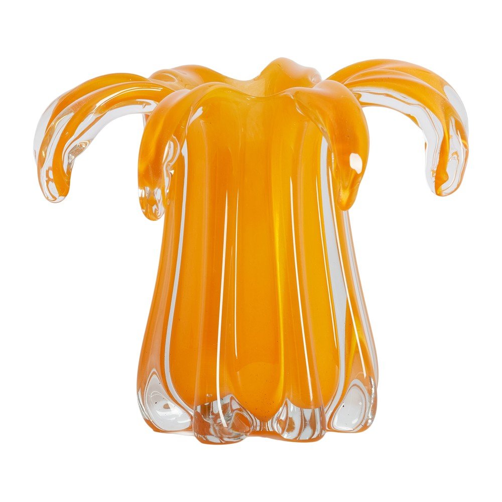 Narancssárga üveg váza (magasság 17 cm) Avenia – Light & Living