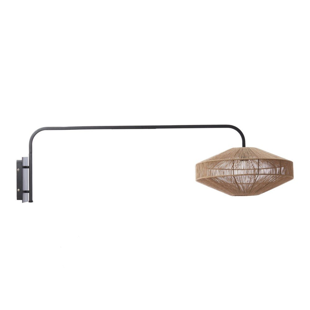 Natúr színű konnektorhoz csatlakoztatható fém fali lámpa ø 43 cm Lyra – Light & Living