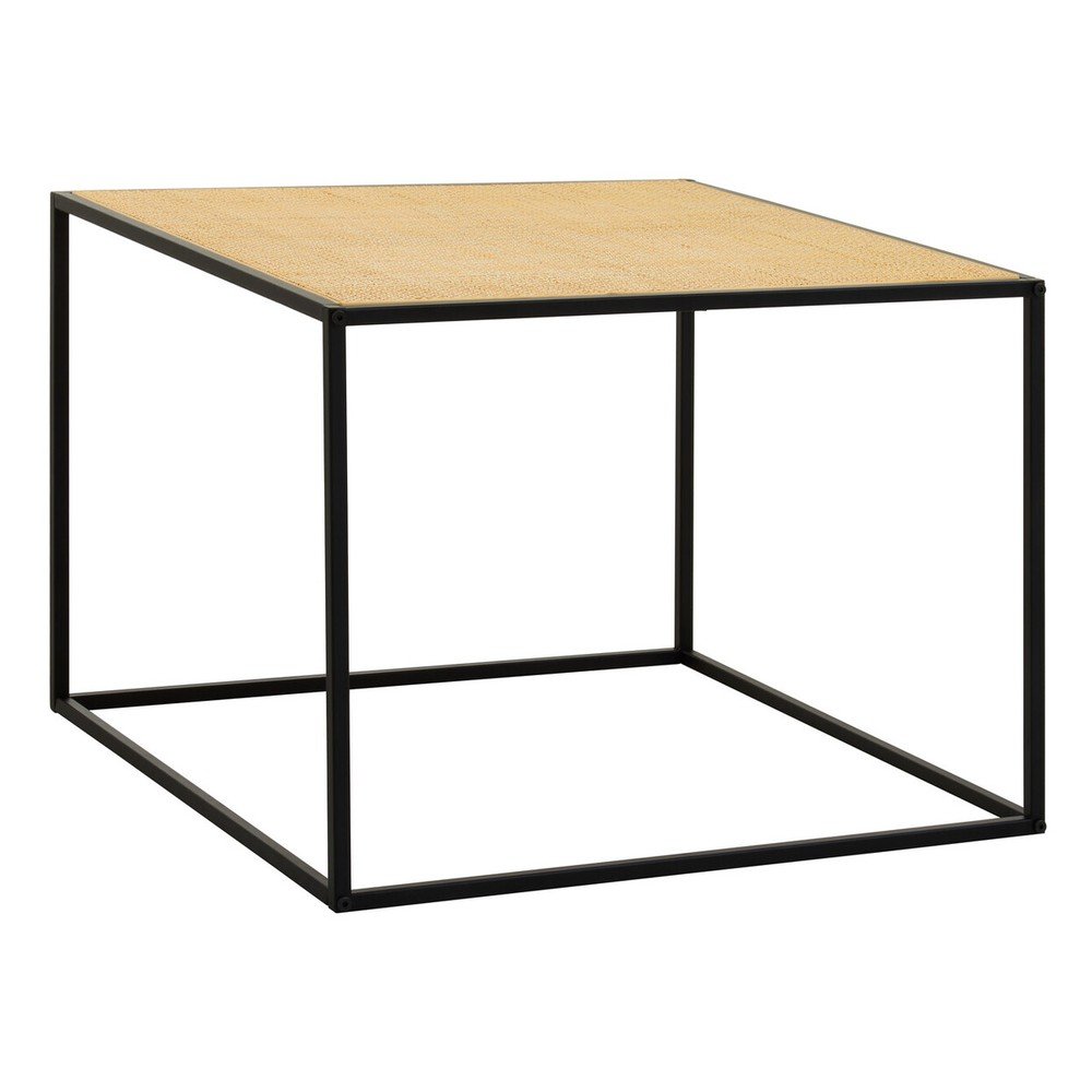 Natúr színű rattan dohányzóasztal 60x60 cm Depok – Premier Housewares
