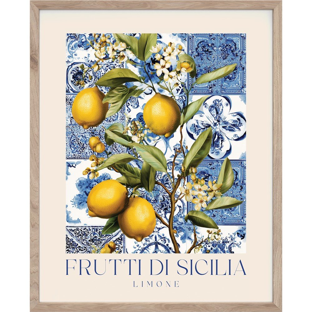Nyomtatott keretezett kép 40x50 cm Sicilia – Styler