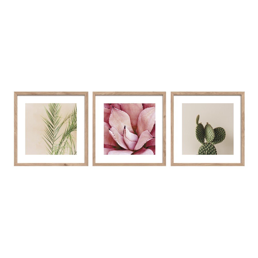 Nyomtatott keretezett kép szett 3 db-os 30x30 cm Fresh – Styler