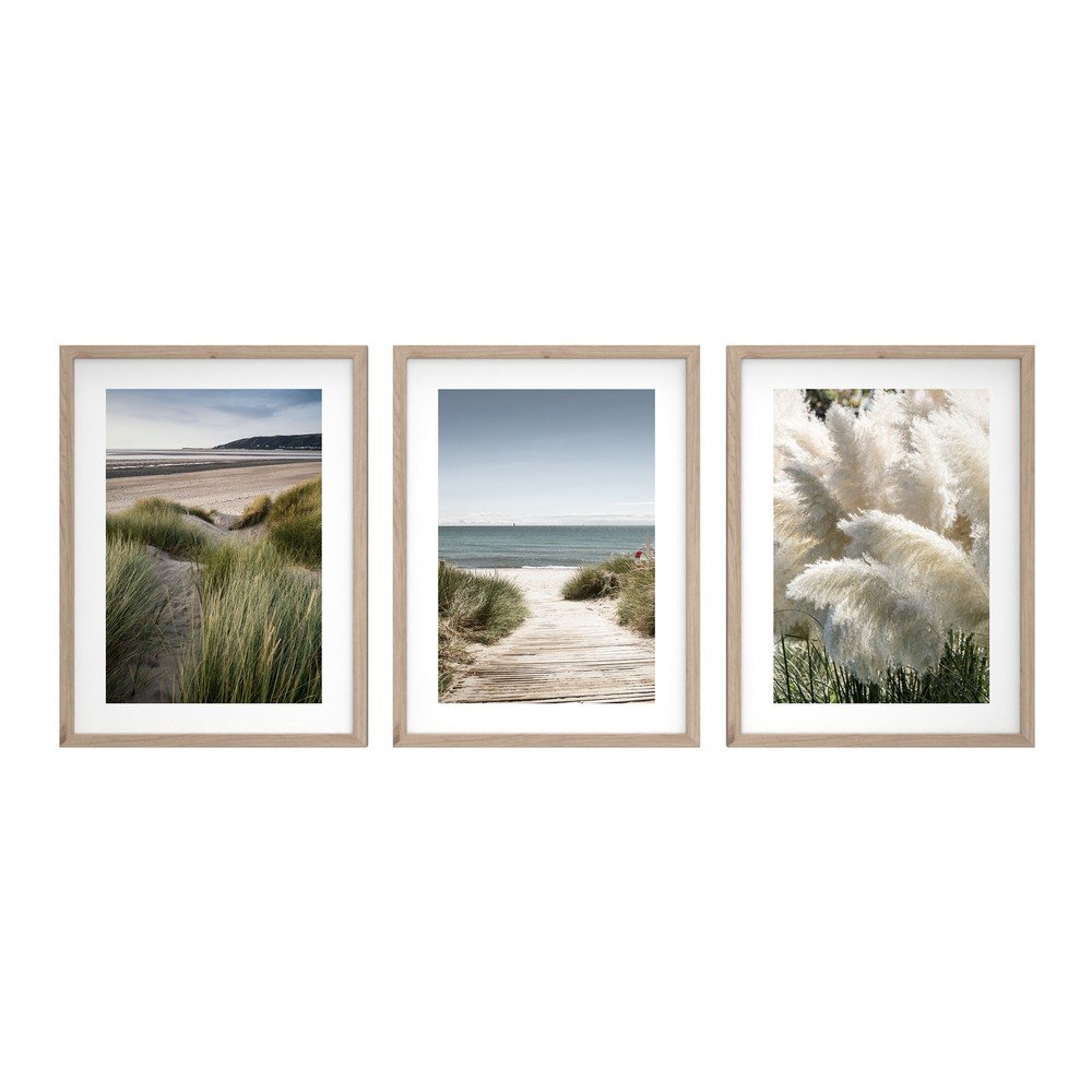 Nyomtatott keretezett kép szett 3 db-os 30x40 cm Tranquil – Styler
