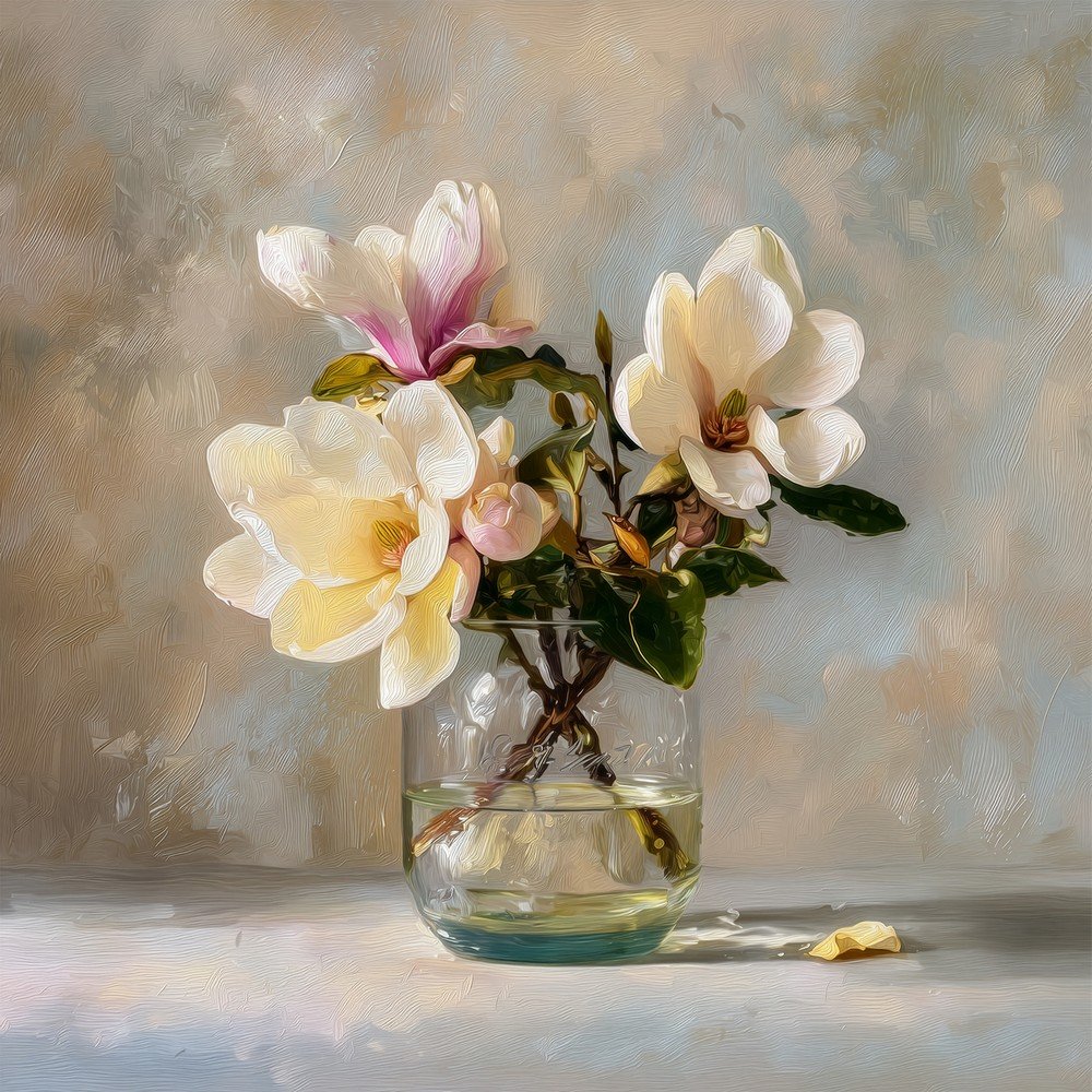 Nyomtatott vászon kép 32x32 cm Magnolias – Styler