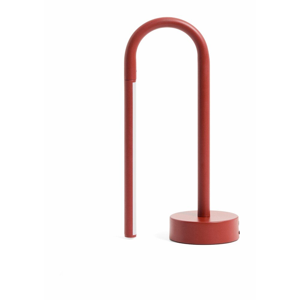 Piros fém LED asztali lámpa (magasság 30 cm) Bow – Kave Home