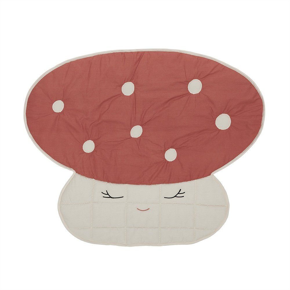 Piros játszószőnyeg 120x98 cm Mushroom – OYOY Mini
