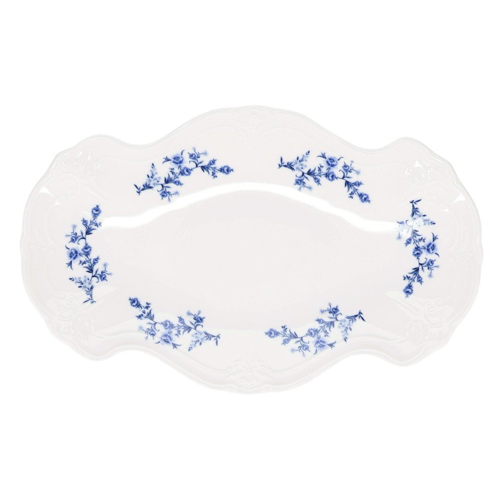Porcelán szervírozó tálca ø 25 cm Retro – BonBistro
