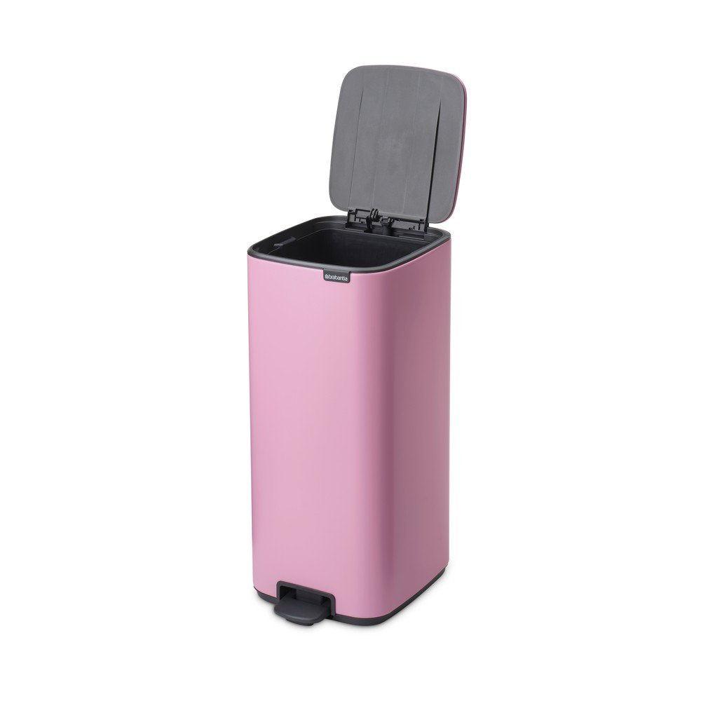 Rózsaszín acél pedálos szemetes 30 l Bo – Brabantia