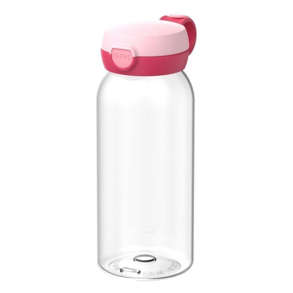 Rózsaszín műanyag gyerek ivópalack 600 ml Campus – Mepal