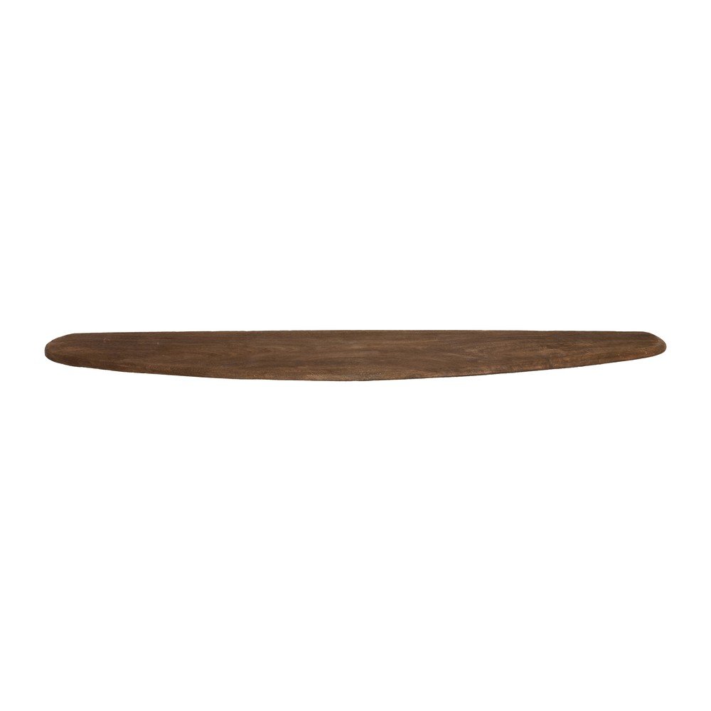 Sötét natúr színű mangófa fali polc 80 cm Ginosu – Light & Living