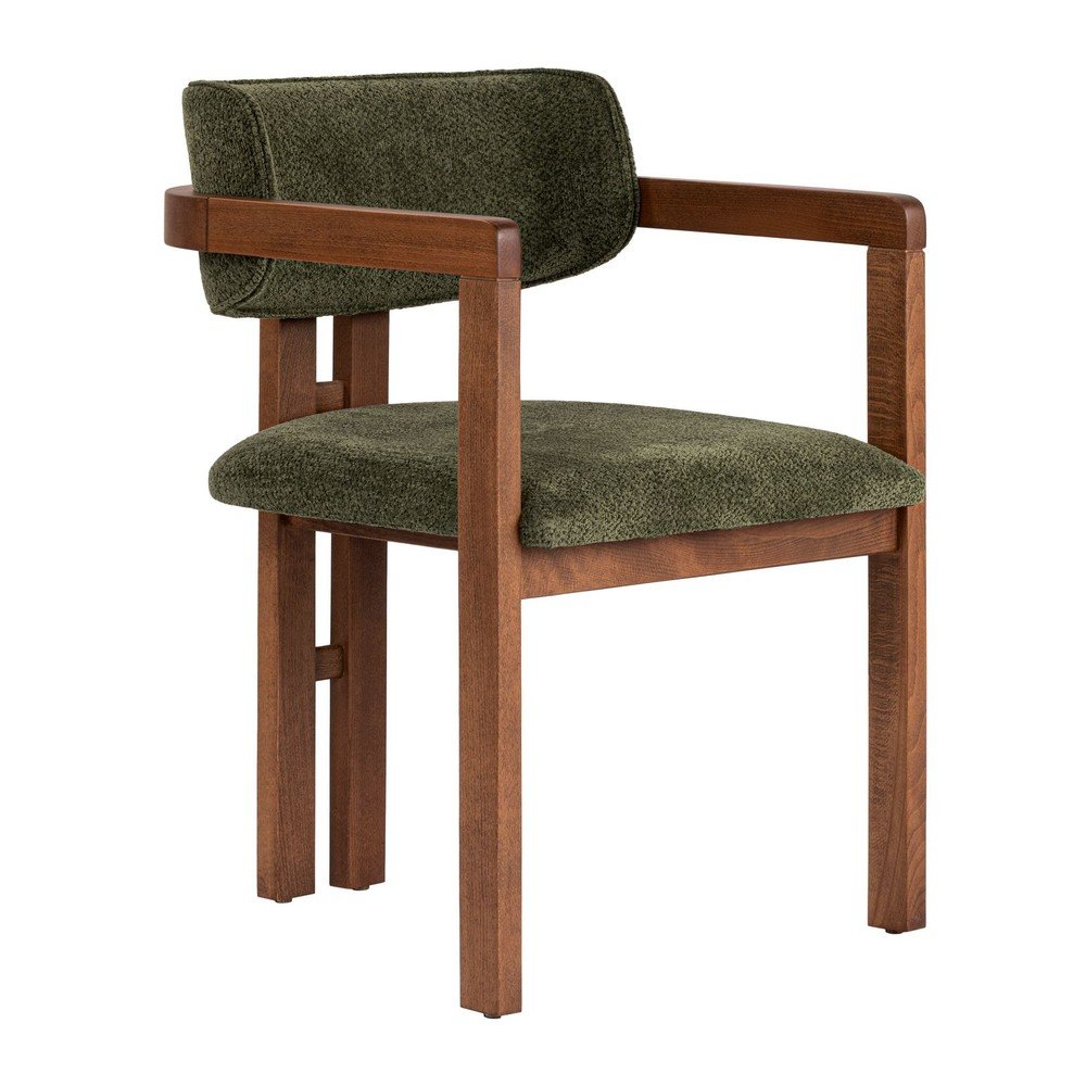 Sötétzöld karfás étkezőfotel Toscana – Kalune Design