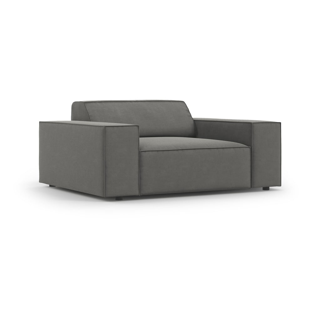 Szürke bársony fotel Jodie – Micadoni Home