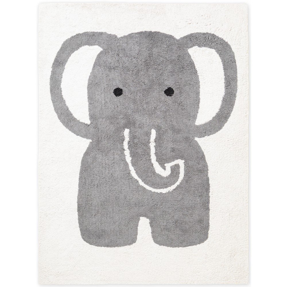 Szürke-krémszínű mosható-kézi szövésű pamut gyerek szőnyeg 140x200 cm Snuggle Emil – Hanse Home