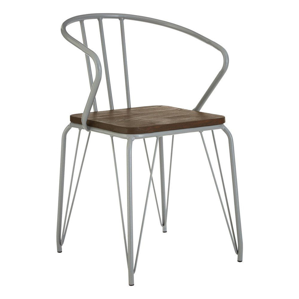 Szürke-sötét natúr színű szilfa étkezőszék District – Premier Housewares