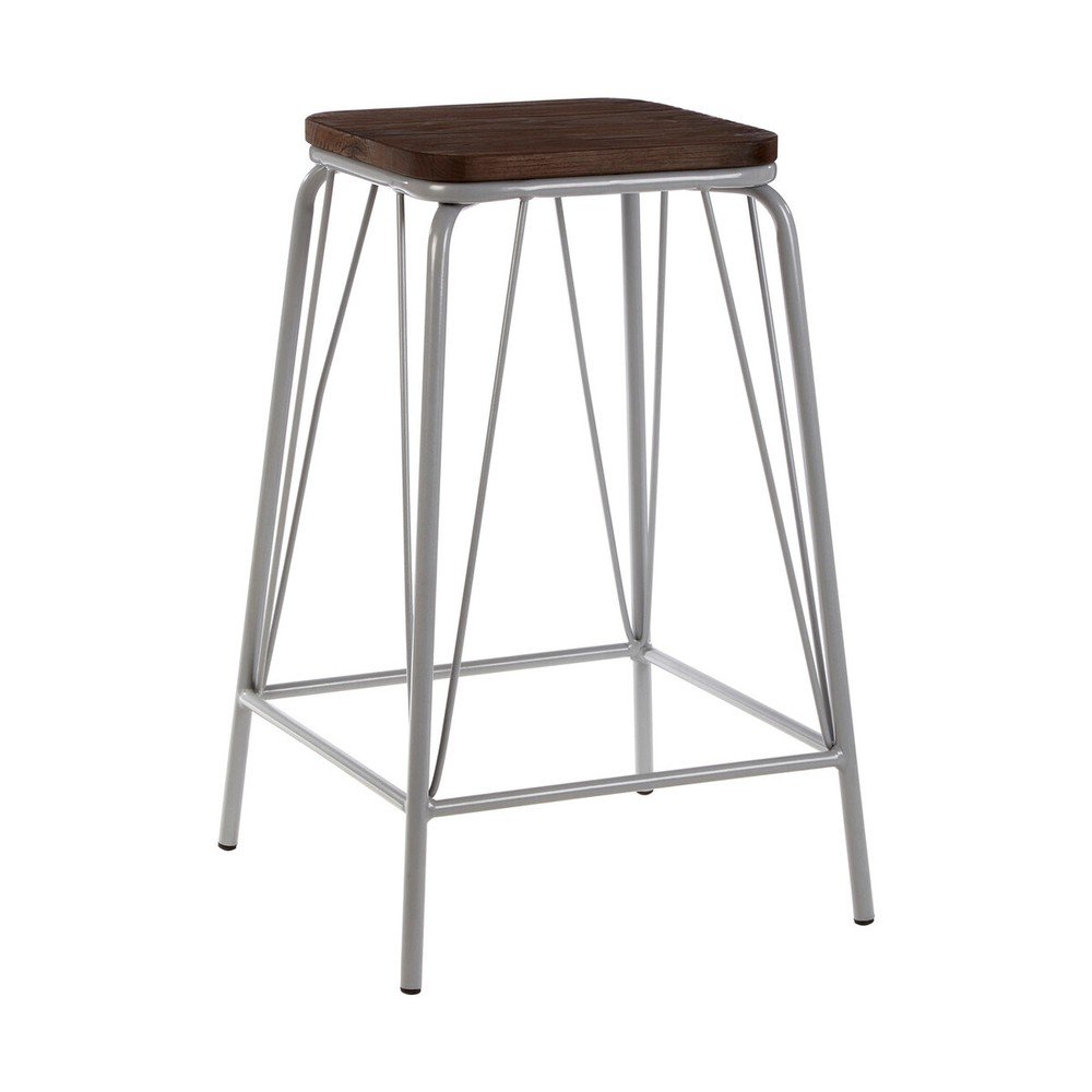 Szürke-sötét natúr színű szilfa ülőke District – Premier Housewares