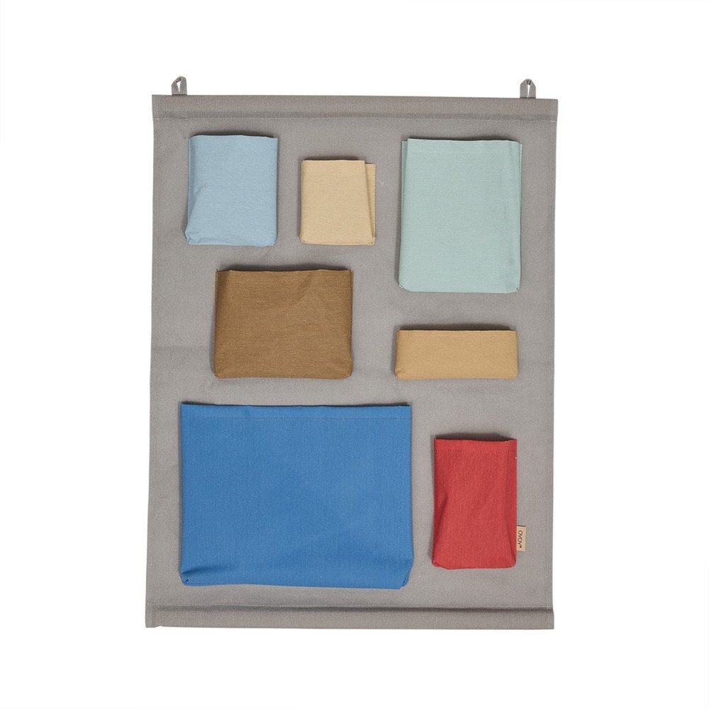 Szürke textil függő rendszerező 60x2x80 cm Saga – OYOY Mini